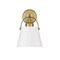 Z-Lite Z-Studio 1 Light Wall Sconce, Matte White & Heritage Brass 726-1S-MW+HBR - alternate 2